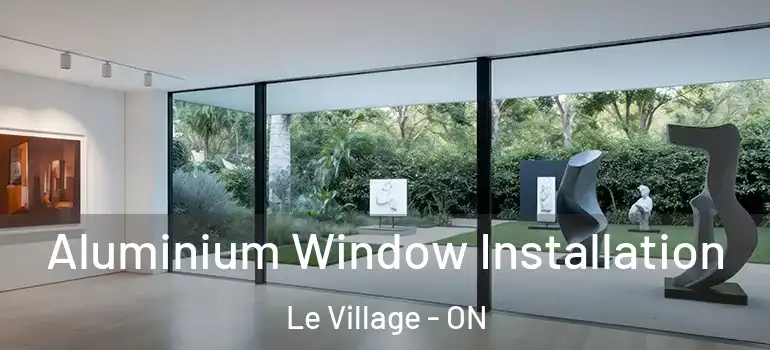 Aluminium Window Installation Le Village - ON