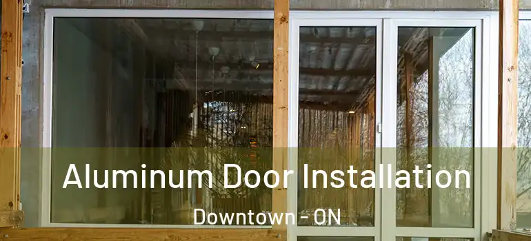 Aluminum Door Installation Downtown - ON