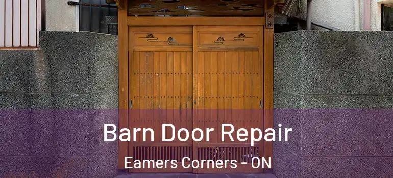 Barn Door Repair Eamers Corners - ON