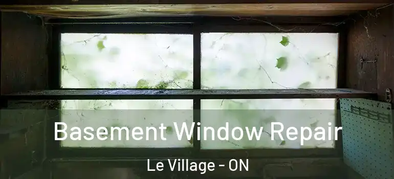 Basement Window Repair Le Village - ON