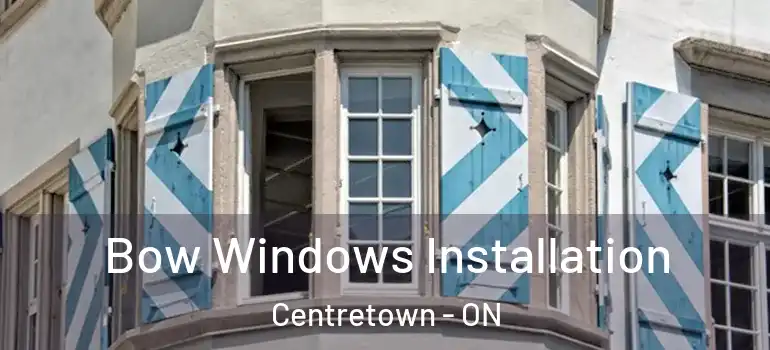 Bow Windows Installation Centretown - ON
