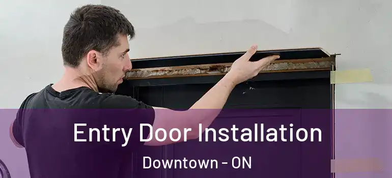 Entry Door Installation Downtown - ON