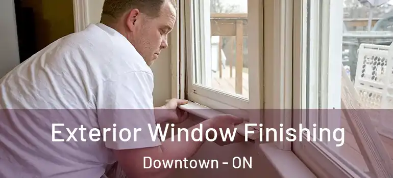Exterior Window Finishing Downtown - ON