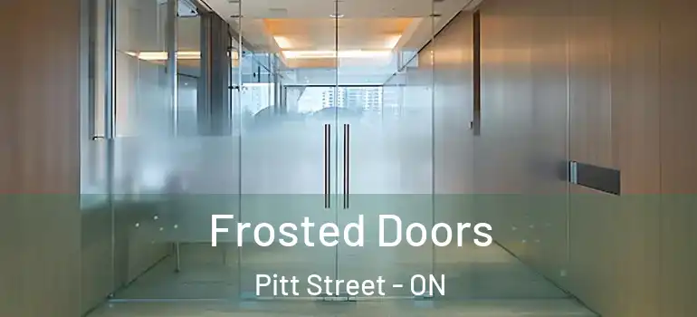 Frosted Doors Pitt Street - ON