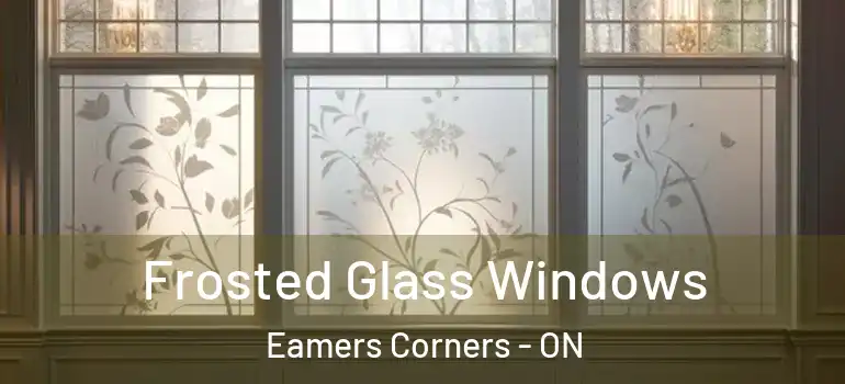 Frosted Glass Windows Eamers Corners - ON