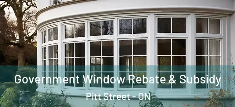 Government Window Rebate & Subsidy Pitt Street - ON