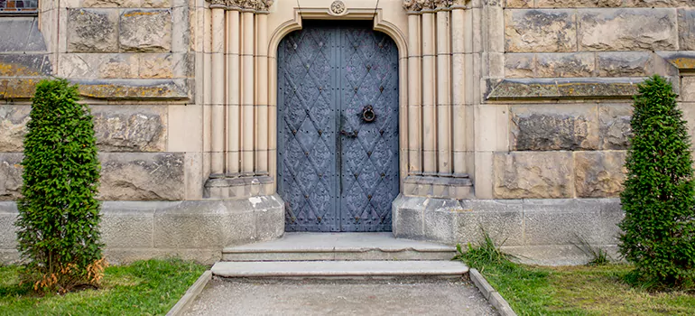 Traditional Double Front Doors in North End, Ontario