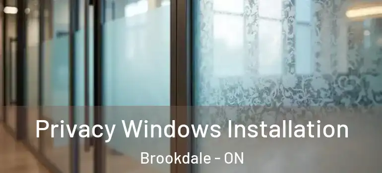 Privacy Windows Installation Brookdale - ON