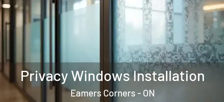 Privacy Windows Installation Eamers Corners - ON