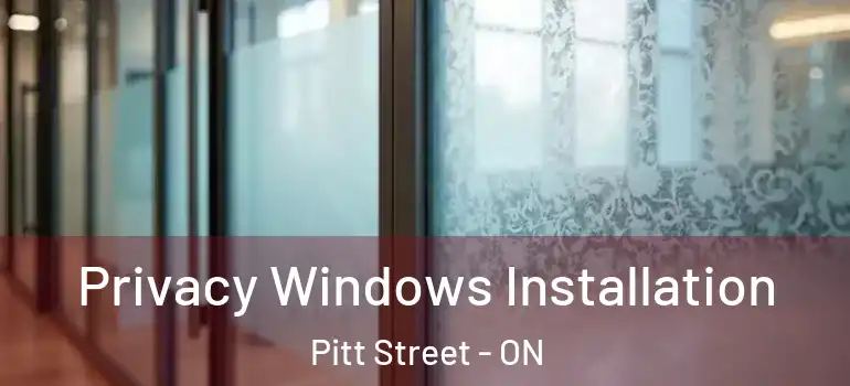 Privacy Windows Installation Pitt Street - ON