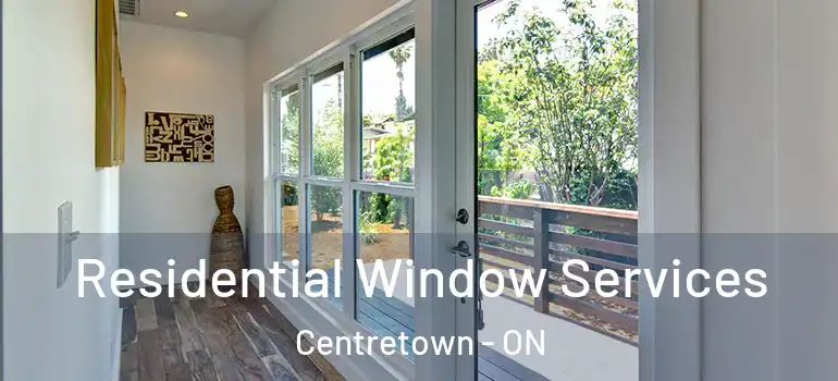 Residential Window Services Centretown - ON