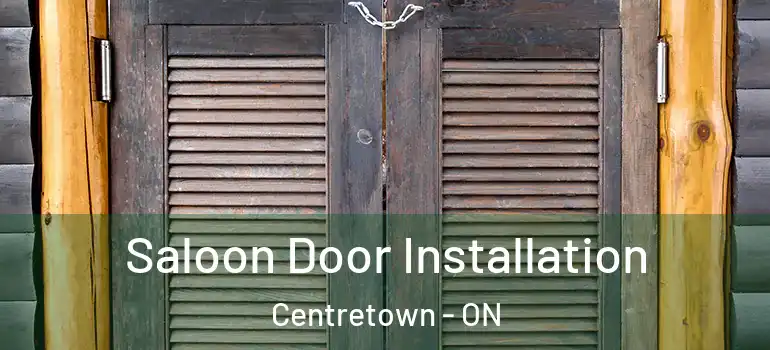 Saloon Door Installation Centretown - ON