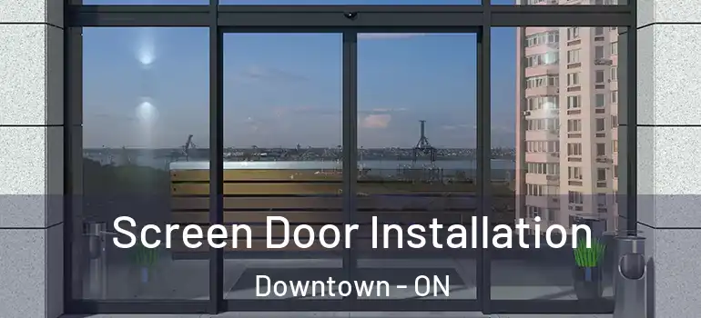 Screen Door Installation Downtown - ON