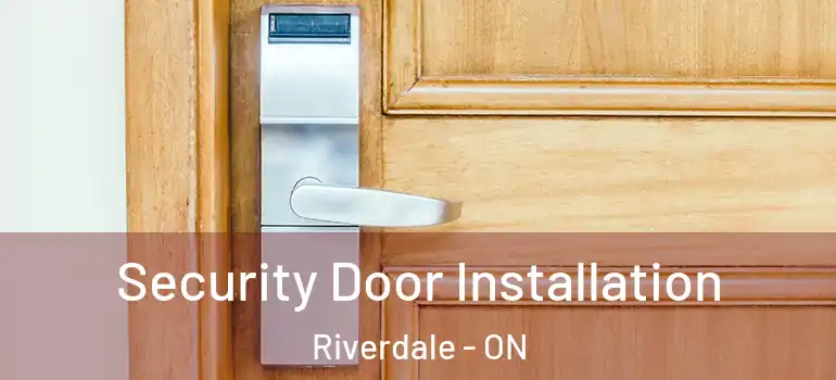 Security Door Installation Riverdale - ON