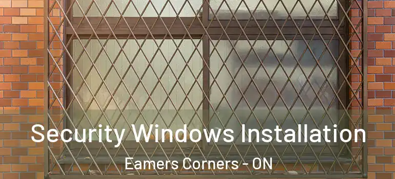 Security Windows Installation Eamers Corners - ON