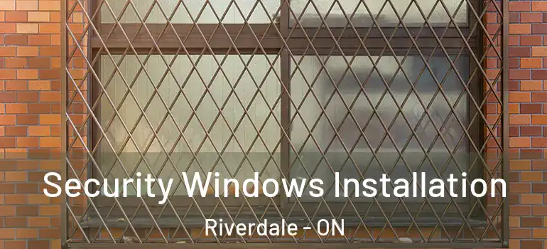 Security Windows Installation Riverdale - ON