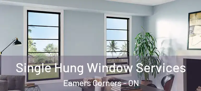 Single Hung Window Services Eamers Corners - ON