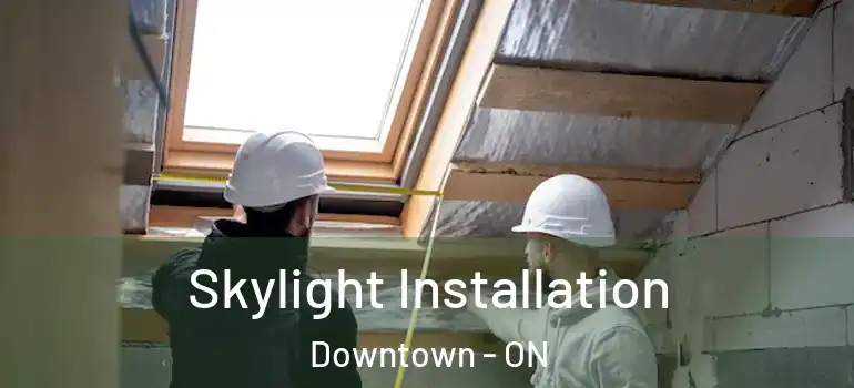 Skylight Installation Downtown - ON