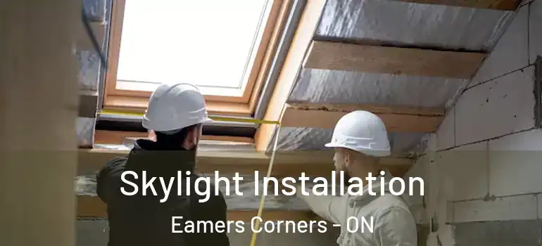 Skylight Installation Eamers Corners - ON