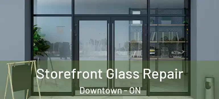 Storefront Glass Repair Downtown - ON