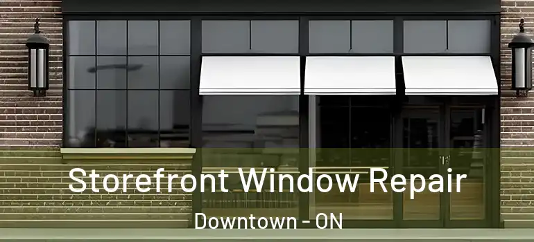 Storefront Window Repair Downtown - ON