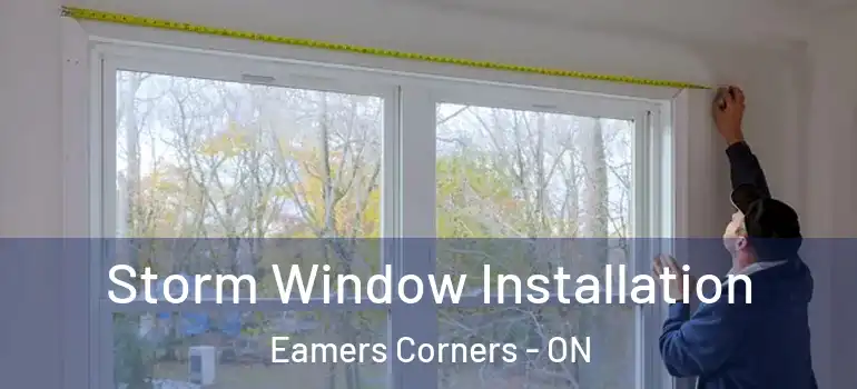Storm Window Installation Eamers Corners - ON