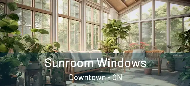 Sunroom Windows Downtown - ON