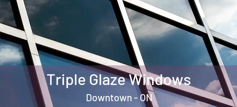 Triple Glaze Windows Downtown - ON