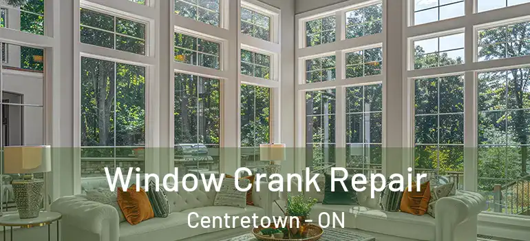 Window Crank Repair Centretown - ON
