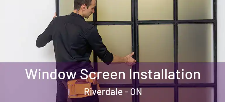 Window Screen Installation Riverdale - ON
