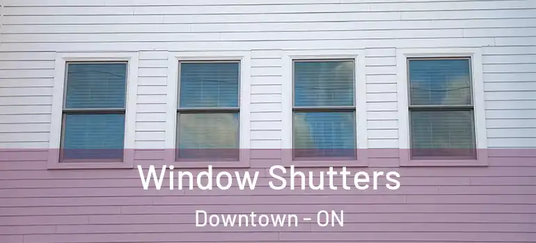 Window Shutters Downtown - ON