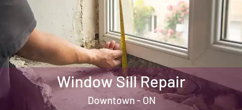 Window Sill Repair Downtown - ON